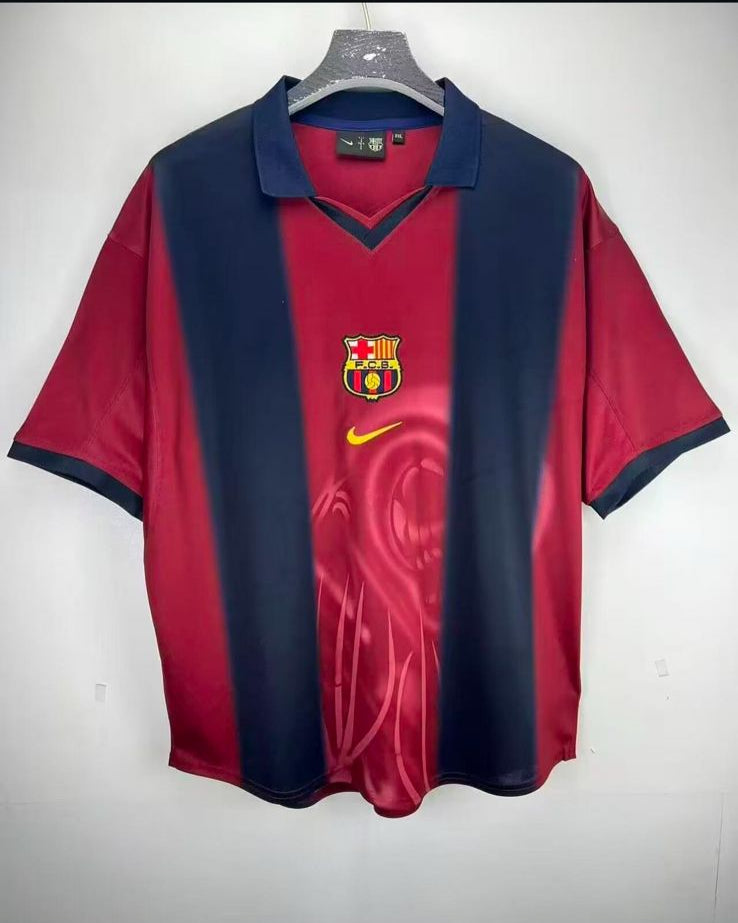 FC Barcelona Retro 2000/01 Home scott travis Jersy